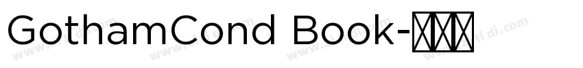 GothamCond Book字体转换